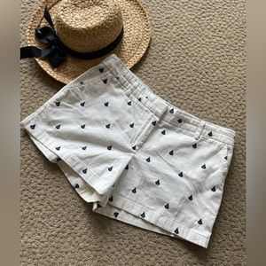 British Khaki preppy Sailboat shorts